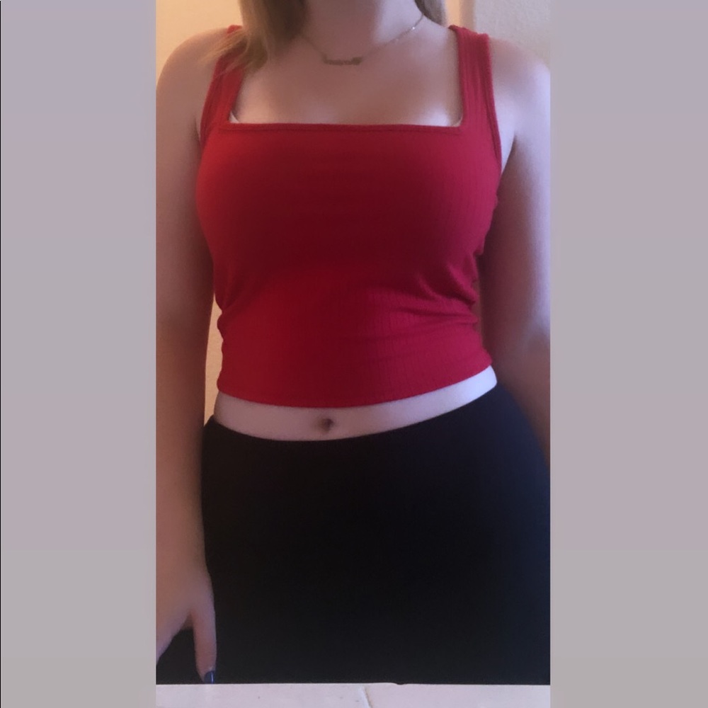 Red crop top ❤️